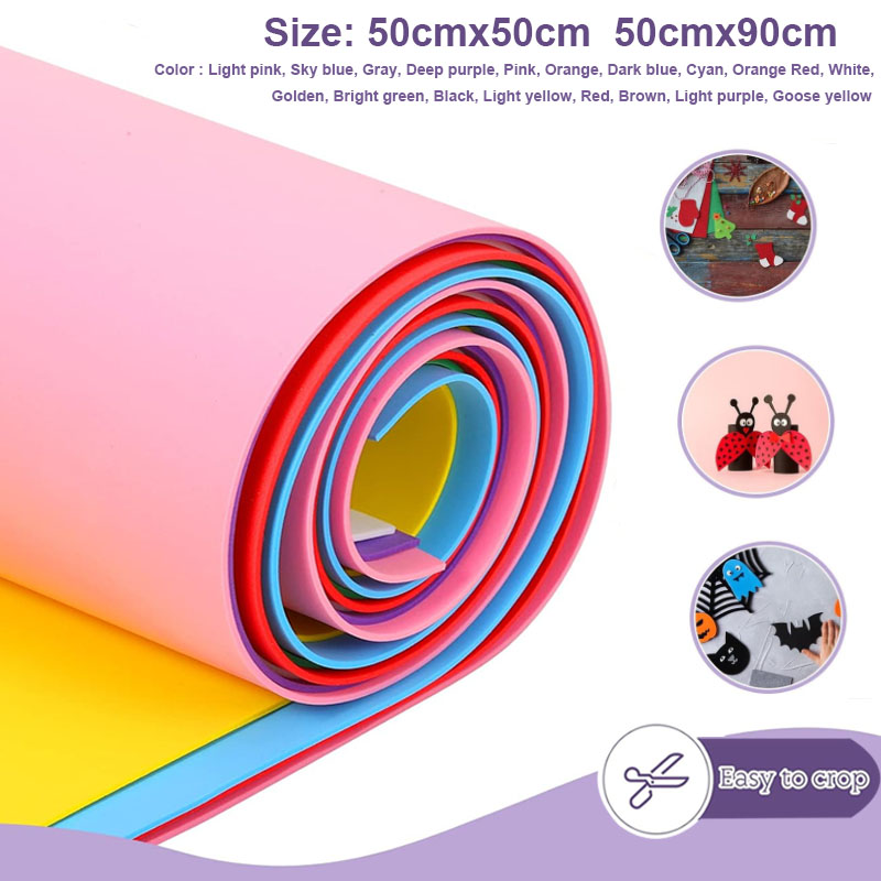 Craft Foam Roll - 1 buah busa Eva warna-warni lembar