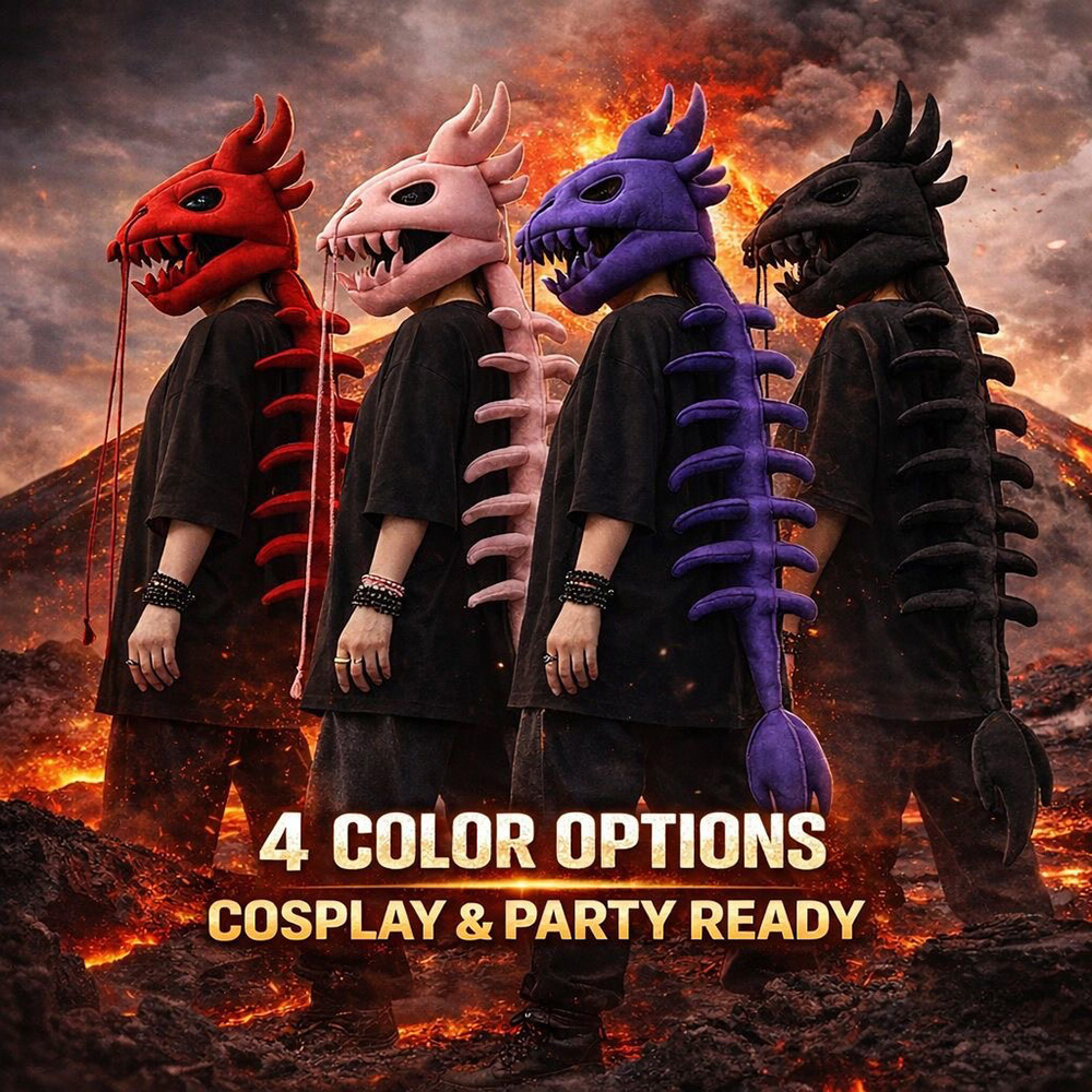 Topi Kepala Dinosaurus Berbulu - Cosplay Prop Patterns ulasan dan harga