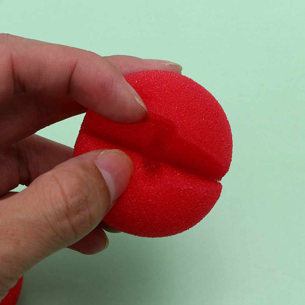 30Pcs Hidung Badut Busa Merah  - Cosplay Prop Foam ulasan dan harga
