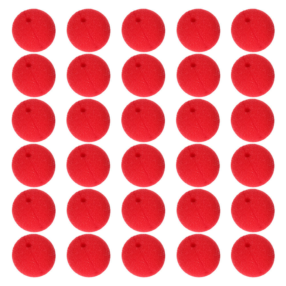 30Pcs Hidung Badut Busa Merah  - Cosplay Prop Foam ulasan dan harga