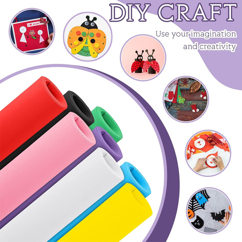 1 buah busa Eva warna-warni le - Craft Foam Roll ulasan dan harga